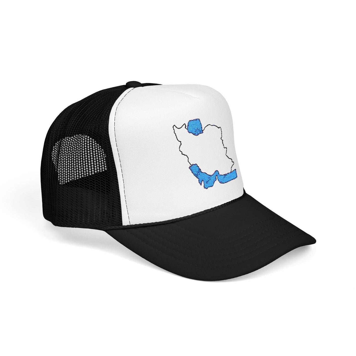 Embroidered Foam Trucker Hat – Iran Map Design