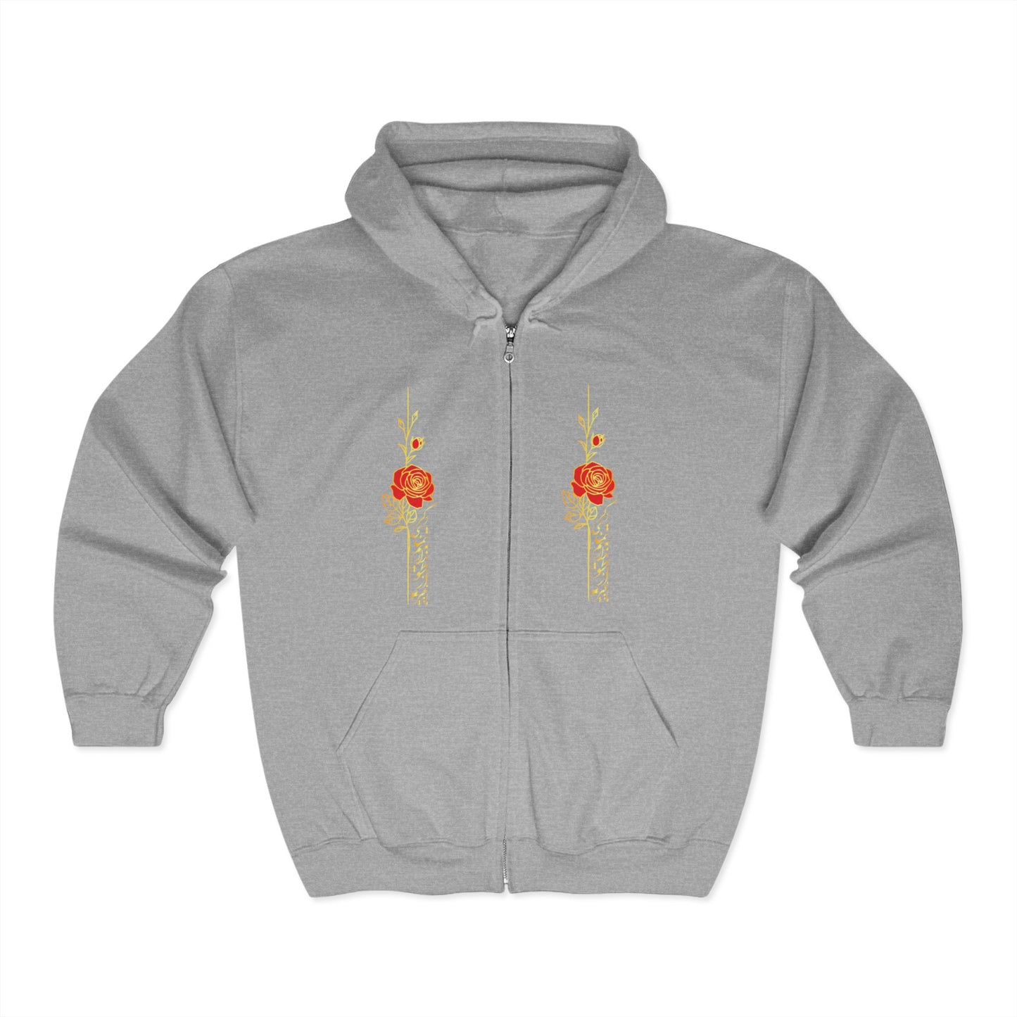 UNISEX FULL ZIP HOODED SWEATSHIRT | PERSIAN CALLIGRAPHY