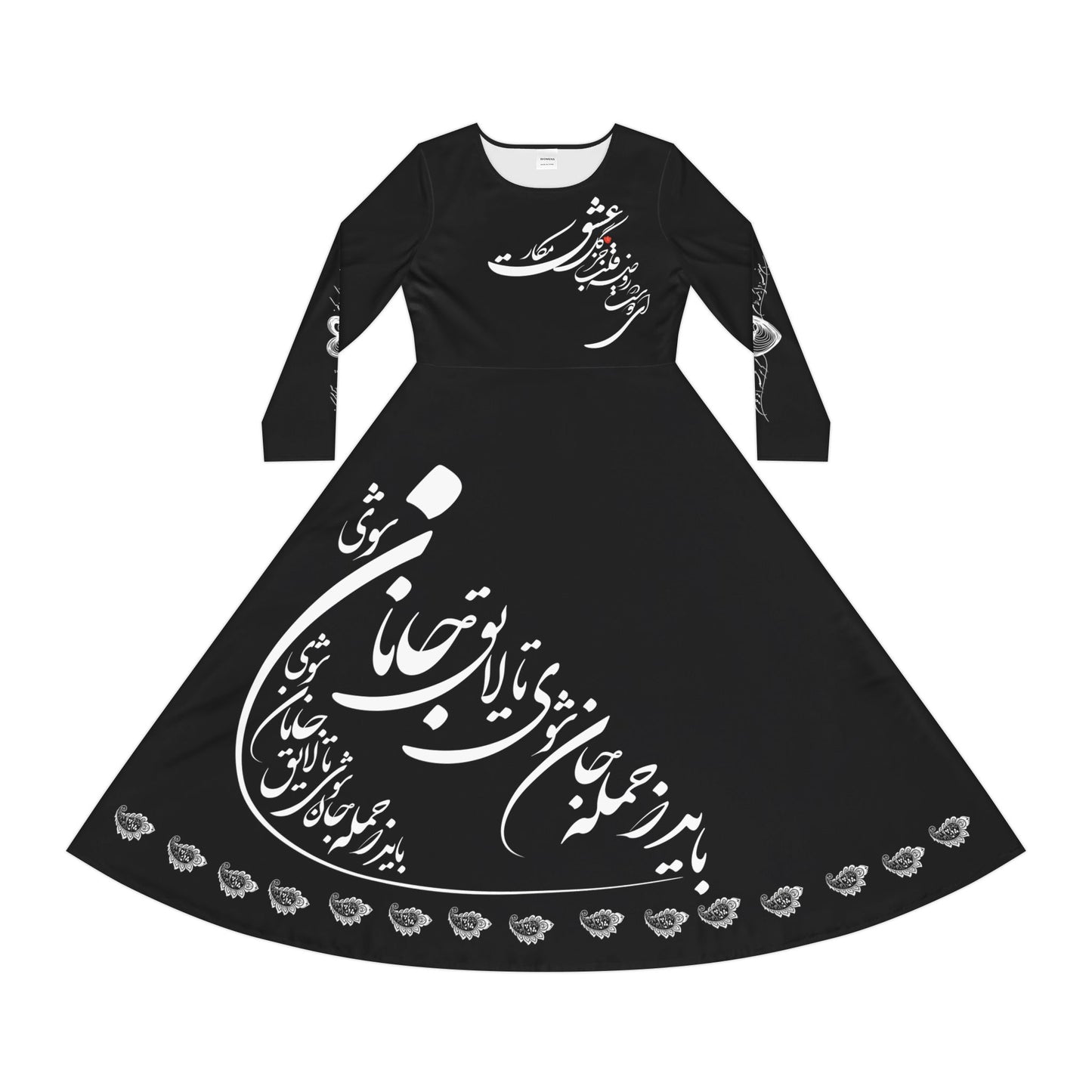 PERSIAN CALLIGRAPHY DANCE DRESS