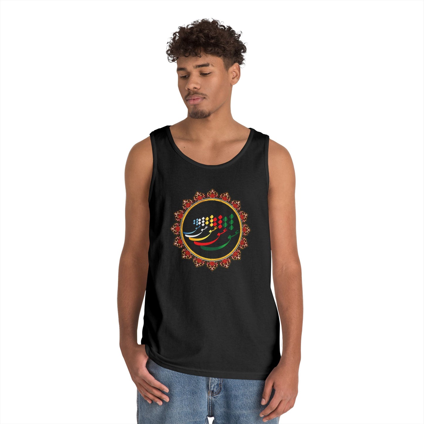 FARSI CALLIGRAPHY COTTON TANK TOP عشق