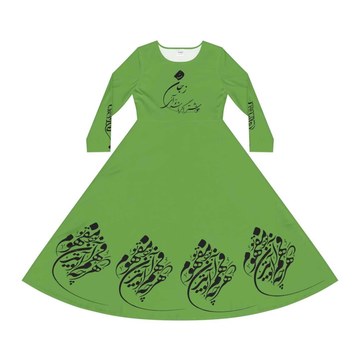 PERSIAN CALLIGRAPHY DANCE DRESS