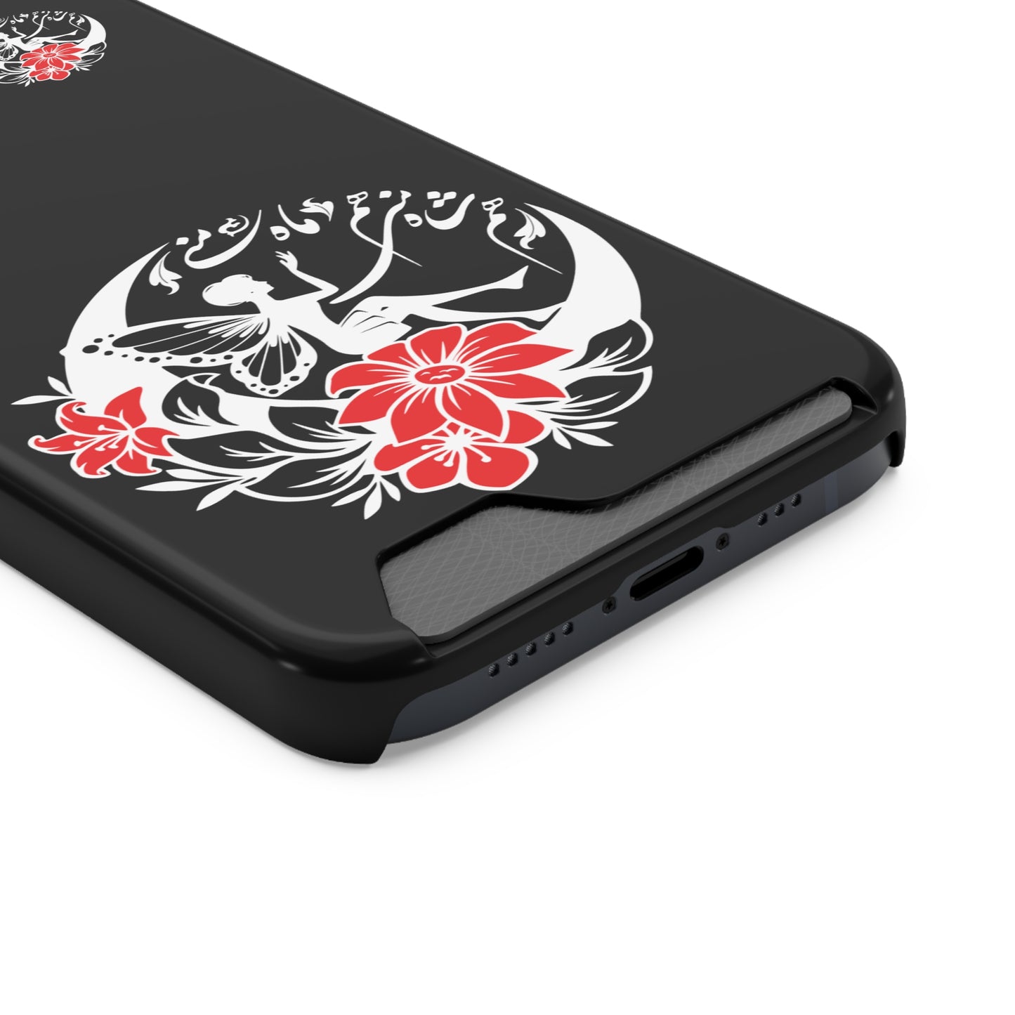 ENCHANTING PHONE CASE WITH CARD HOLDER | هم شاه منی هم ماه منی
