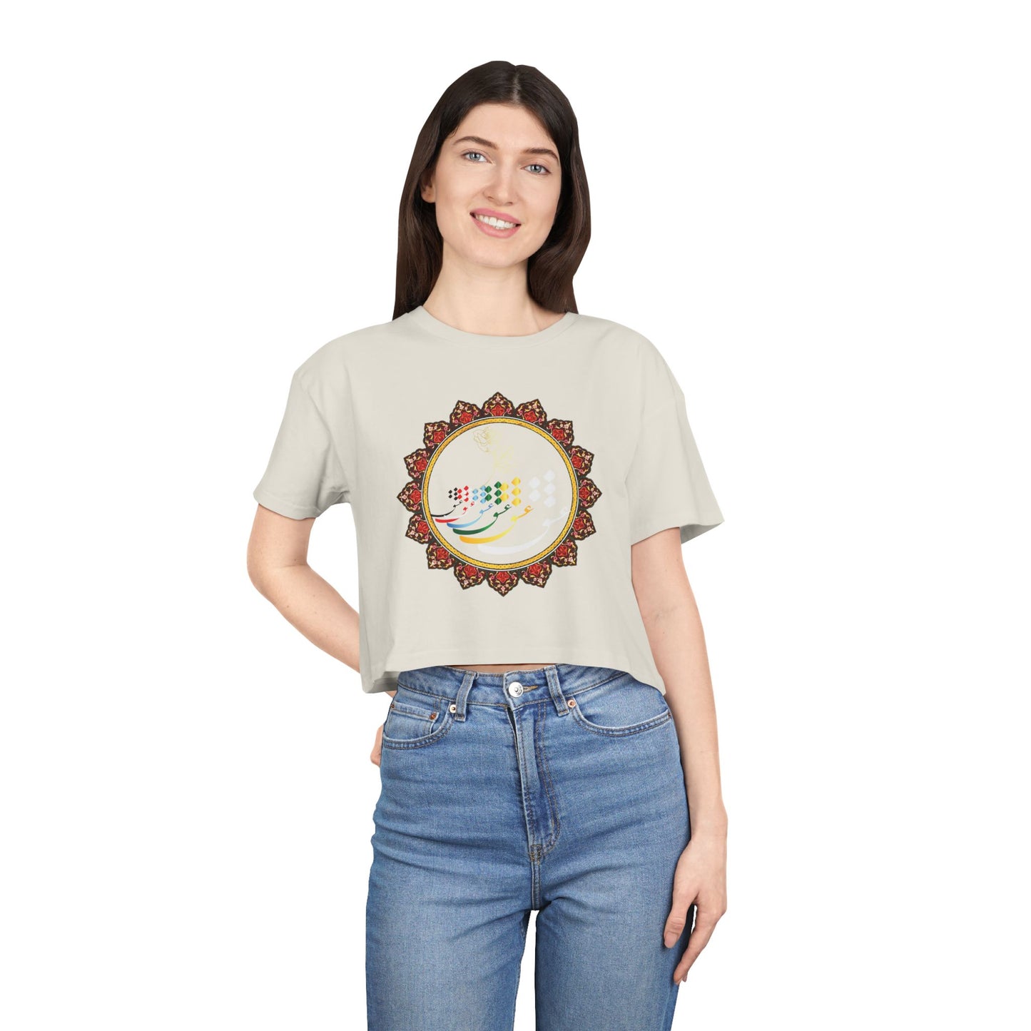 LOVE WOMEN'S CROP TEE عشق