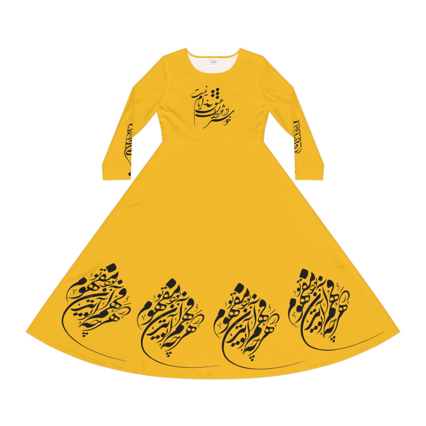 PERSIAN CALLIGRAPHY DANCE DRESS