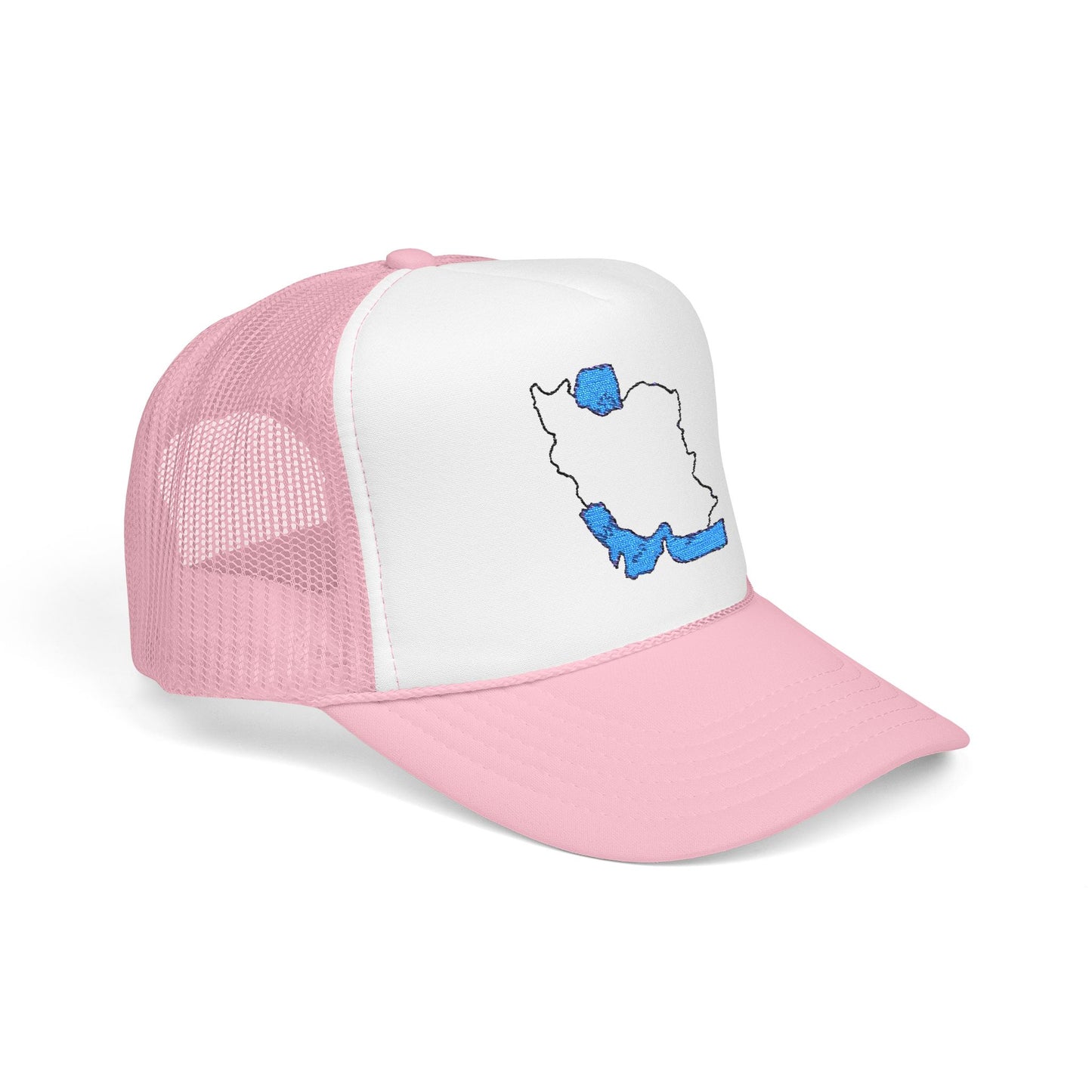 Embroidered Foam Trucker Hat – Iran Map Design