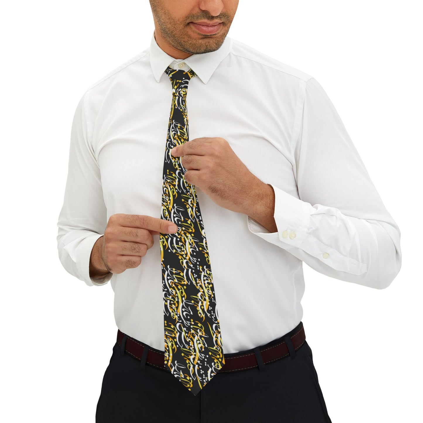 Necktie with Persion Calligraphy