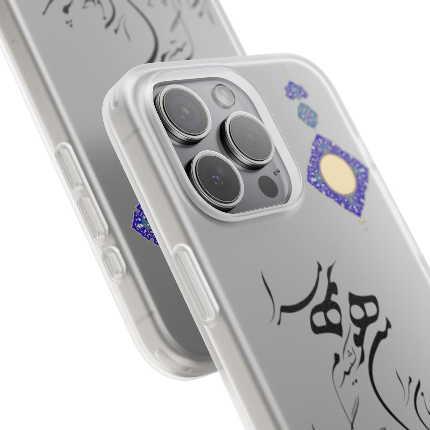 FLEXI PHONE CASE – PERSIAN CALLIGRAPHY RUMI POEM « من هو کشیدم هو مرا من جان شدم جانان مرا