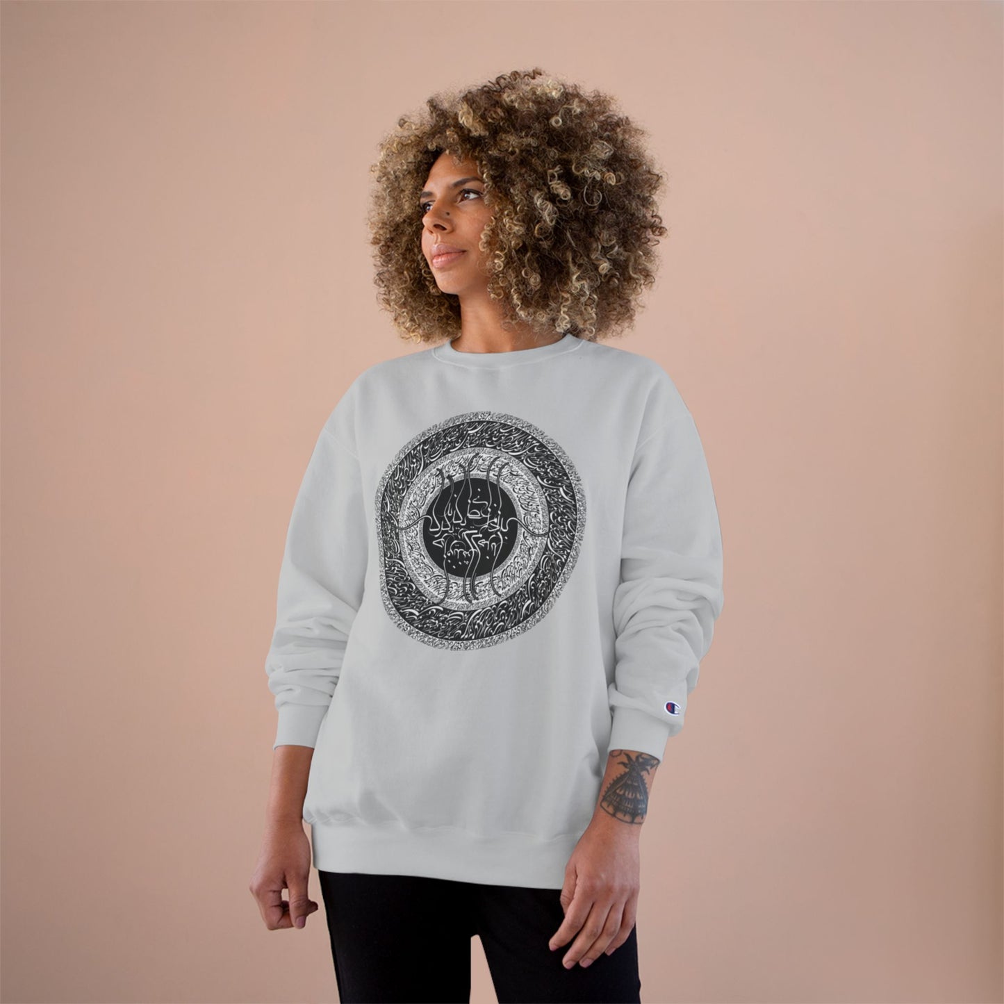 PREMIUM Farsi Poetry Unisex Eco Champion Sweatshirt بنی آدم اعضای یکدیگرند