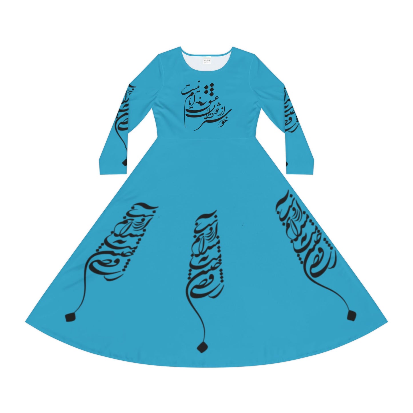 PERSIAN CALLIGRAPHY DANCE DRESS