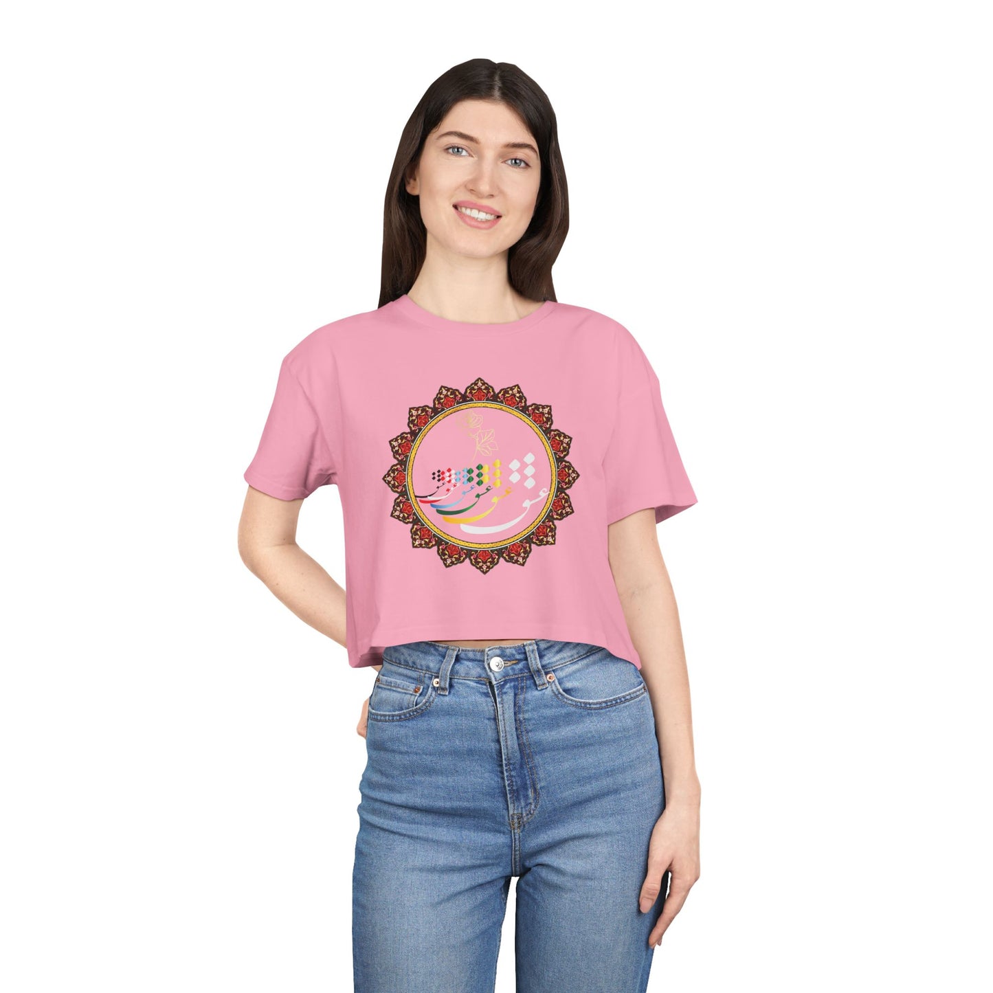 LOVE WOMEN'S CROP TEE عشق