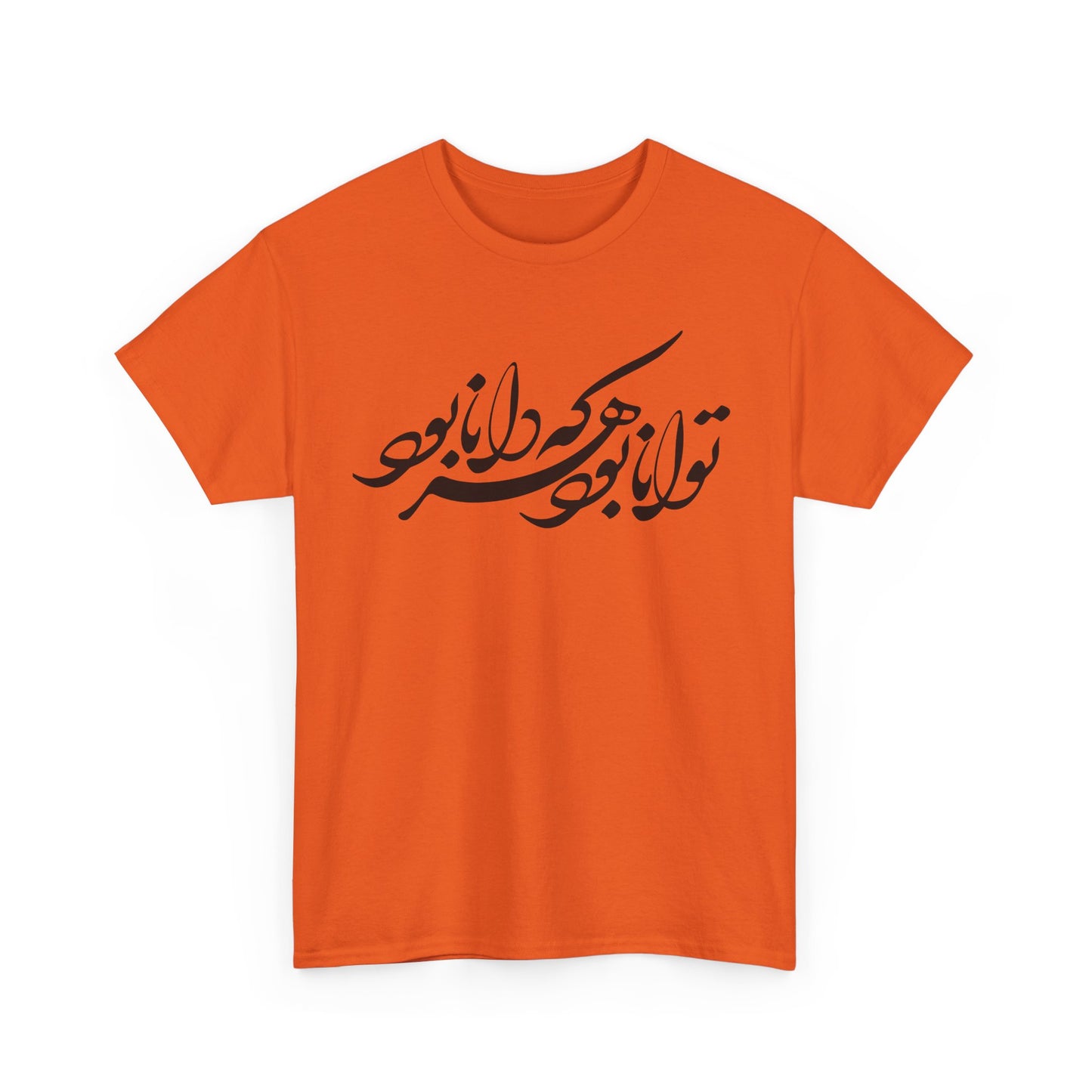 HEAVY COTTON TEE | "توانا بود هرکه دانا بود" + HAFEZ POETRY