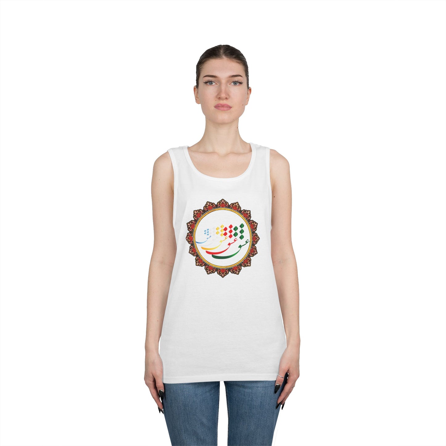FARSI CALLIGRAPHY COTTON TANK TOP عشق