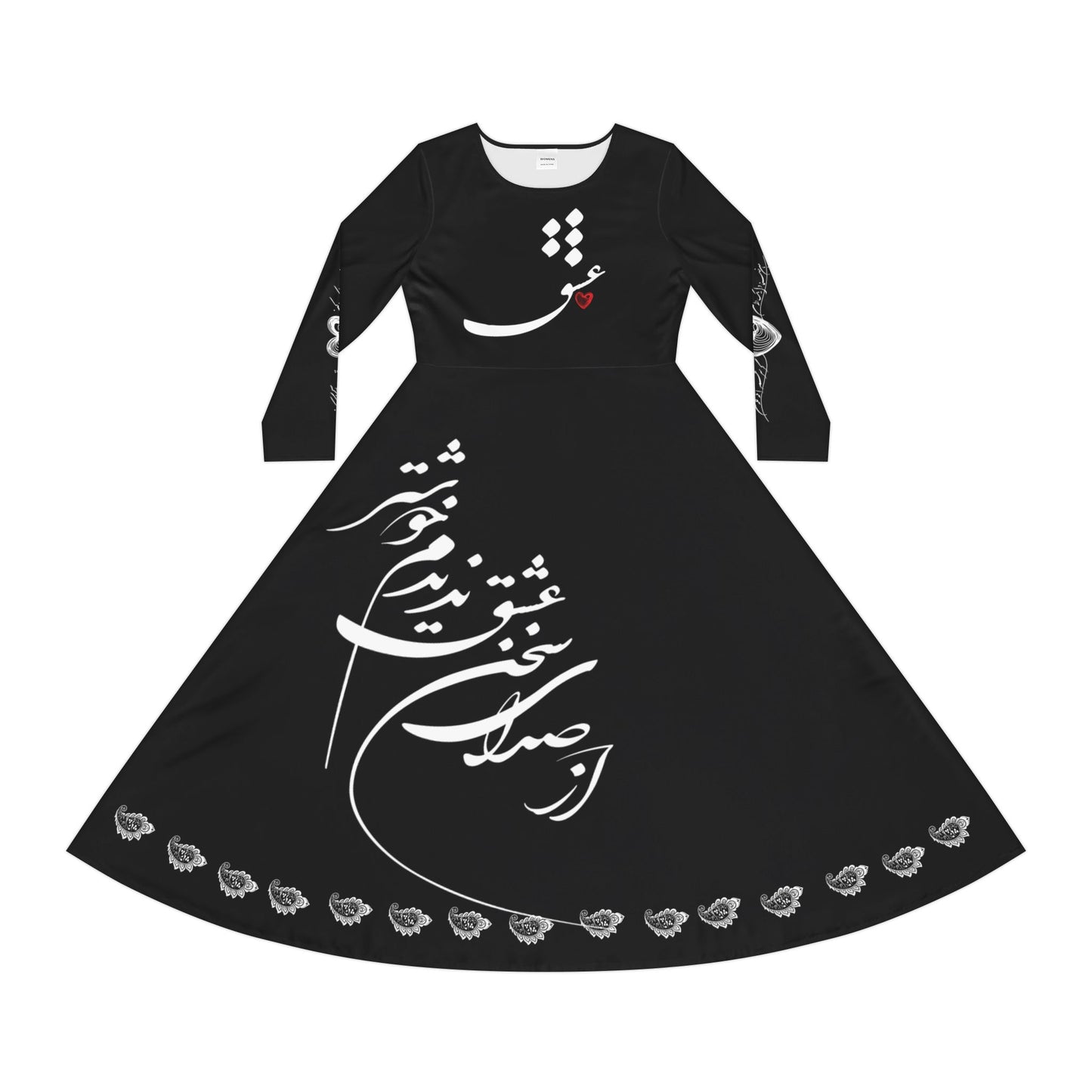 PERSIAN CALLIGRAPHY DANCE DRESS
