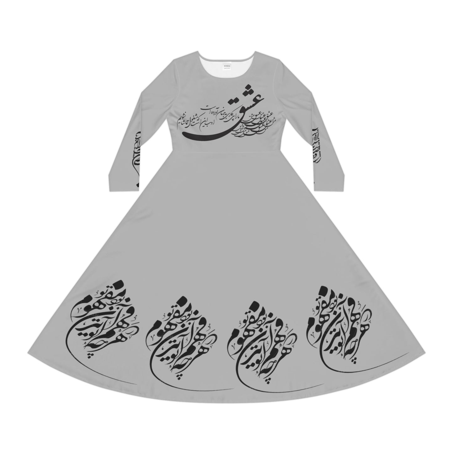 PERSIAN CALLIGRAPHY DANCE DRESS باران میبارد