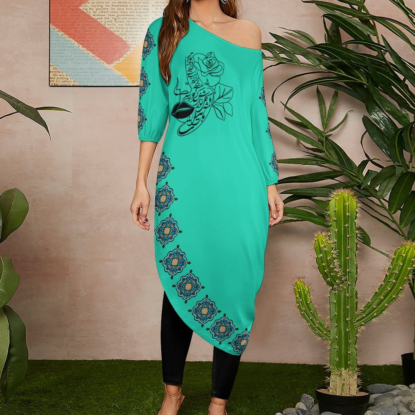DIAGONAL SHOULDER TWO-PIECE SET – تو را باید مثل گل نوازش کرد و بوسید