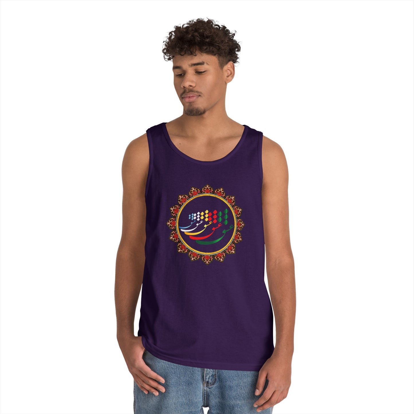 FARSI CALLIGRAPHY COTTON TANK TOP عشق