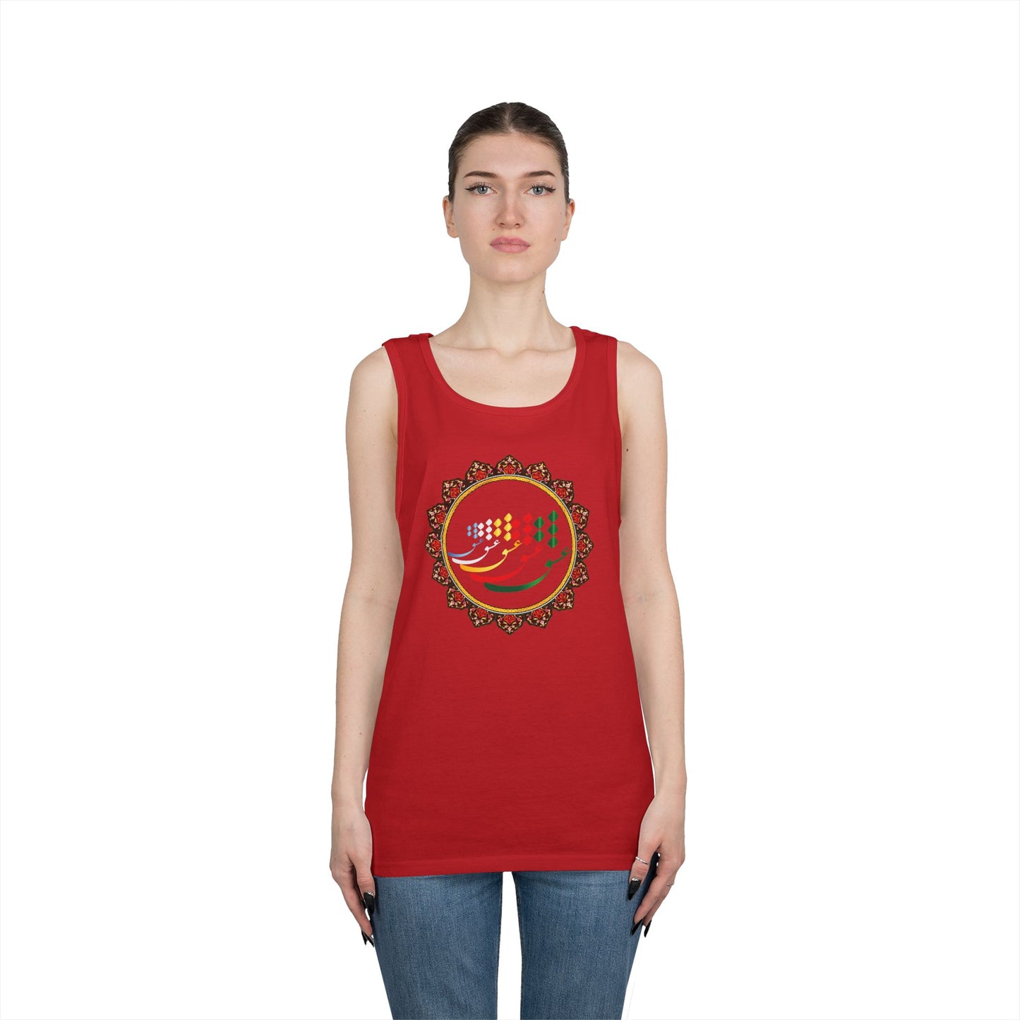 FARSI CALLIGRAPHY COTTON TANK TOP عشق