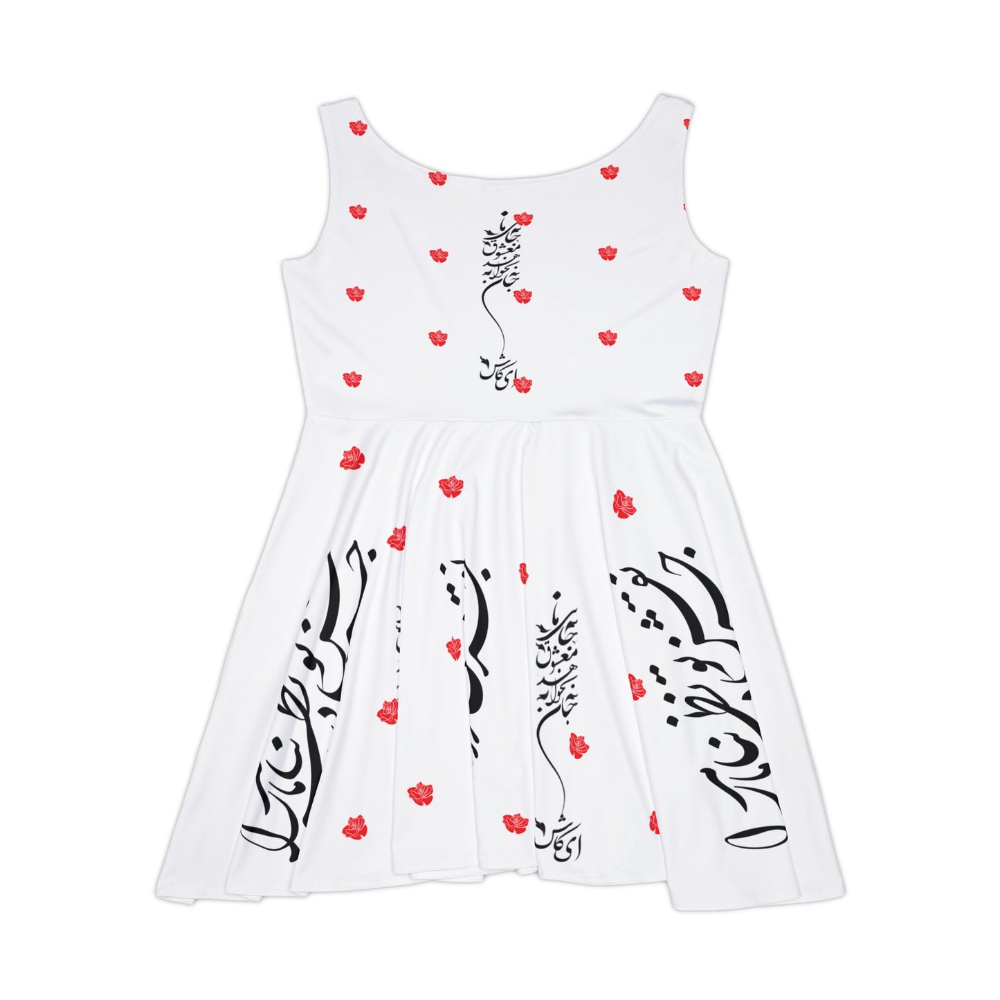 PERSIAN CALLIGRAPHY SKATER DRESS