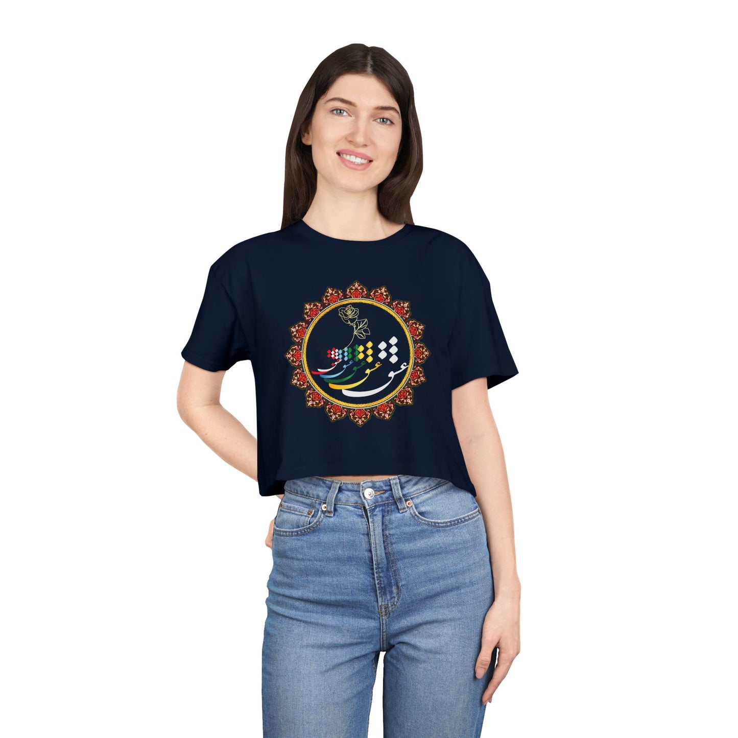 LOVE WOMEN'S CROP TEE عشق