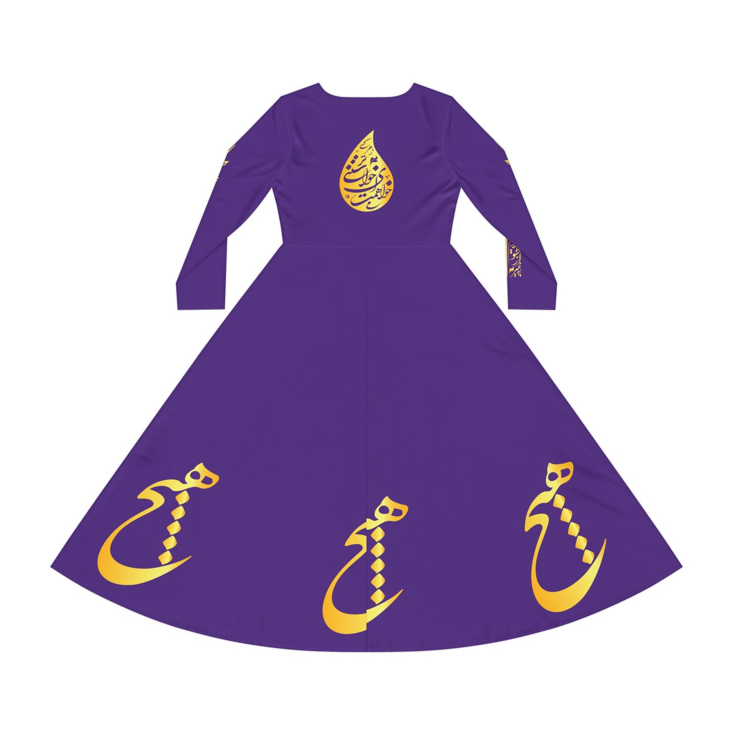 PERSIAN CALLIGRAPHY DANCE DRESS HICH