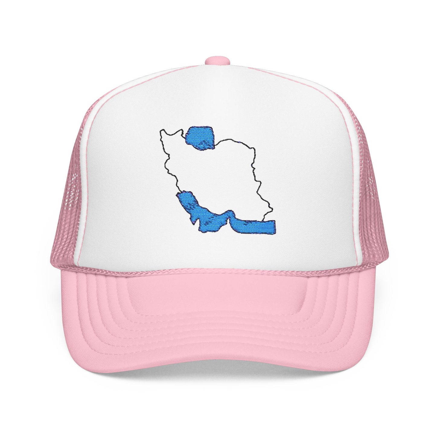 Embroidered Foam Trucker Hat – Iran Map Design