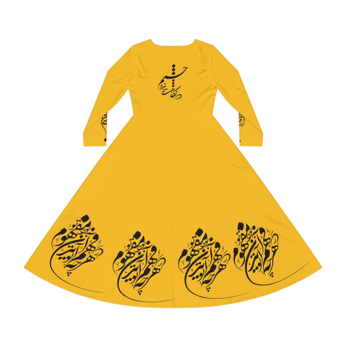 PERSIAN CALLIGRAPHY DANCE DRESS