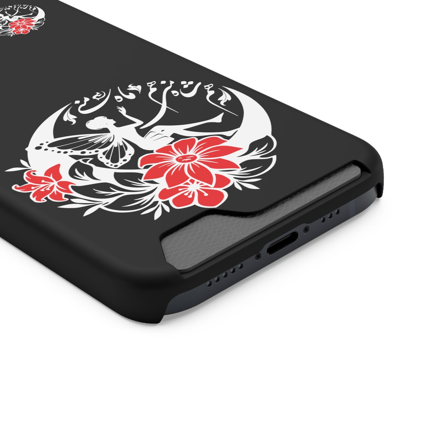 ENCHANTING PHONE CASE WITH CARD HOLDER | هم شاه منی هم ماه منی