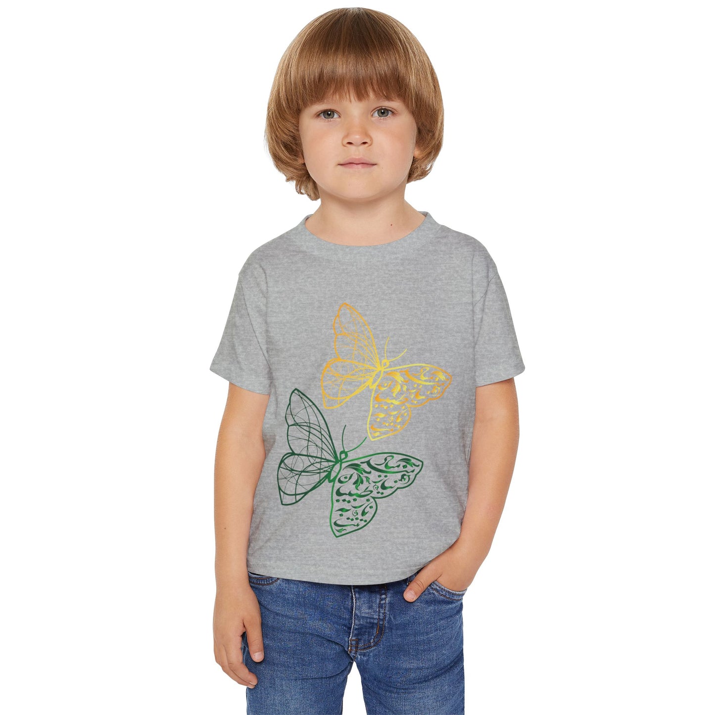 BUTTERFLY PRINT TODDLER T-SHIRT تنت به ناز طبیبان نیازمند مباد"