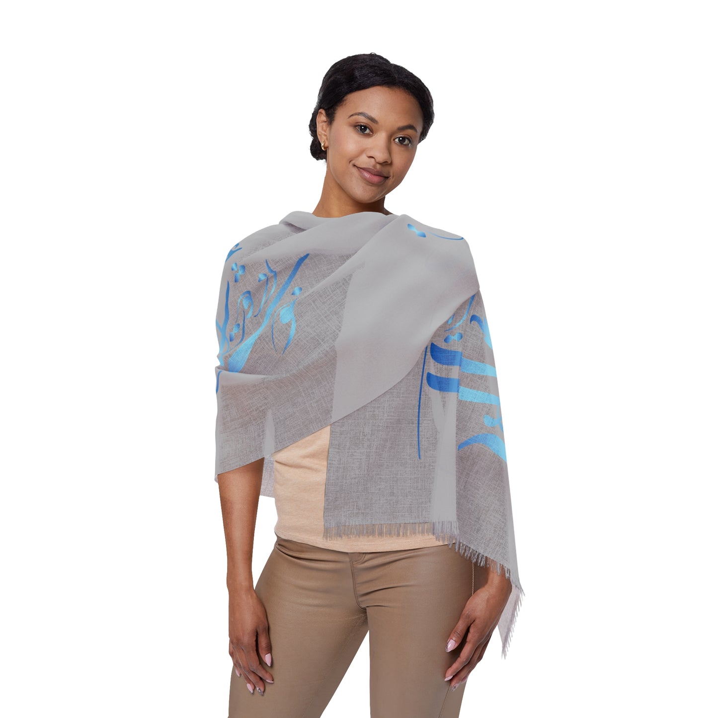 LIGHT SCARF – PERSIAN CALLIGRAPHY خوشتر از ایام عشق ایام نیست
