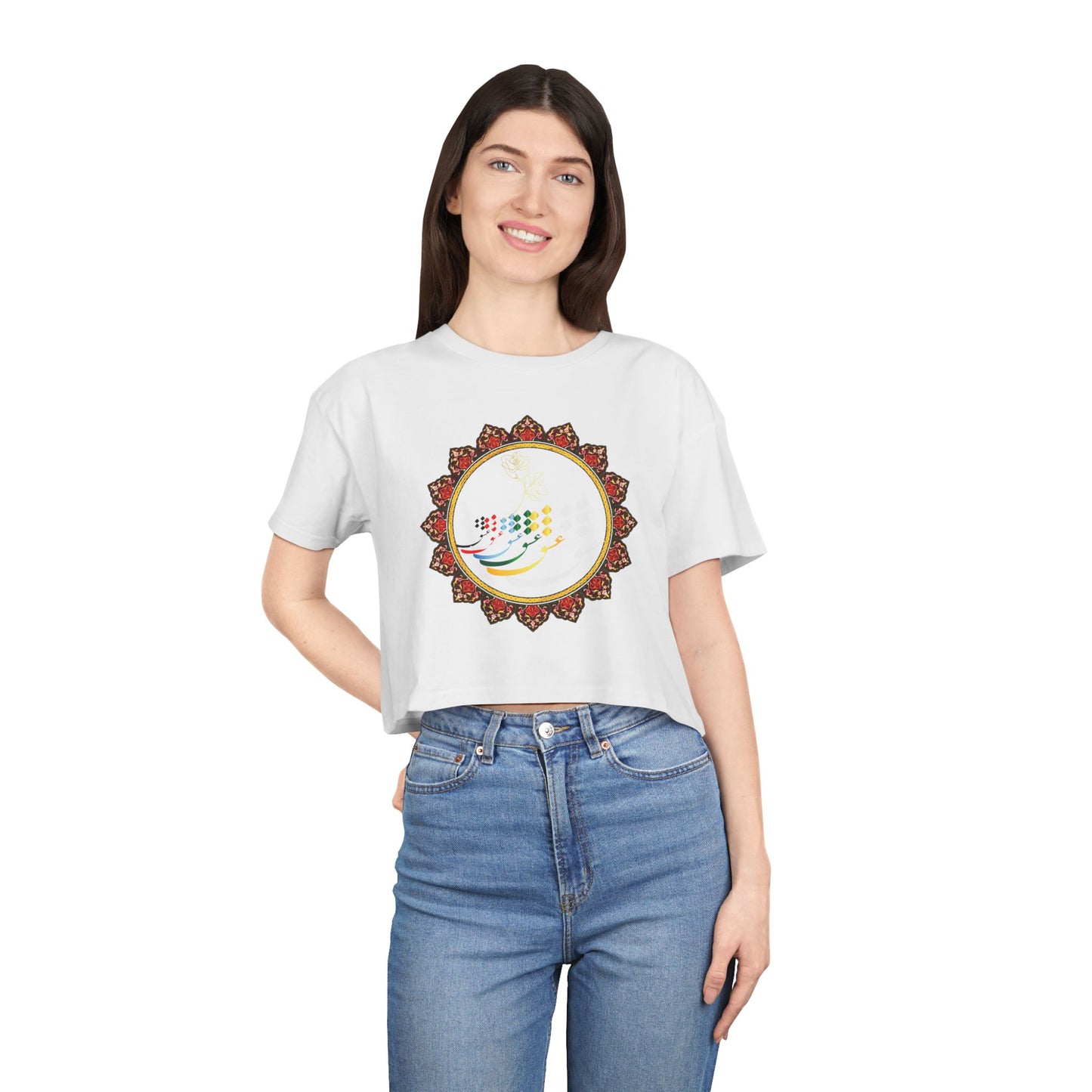 LOVE WOMEN'S CROP TEE عشق