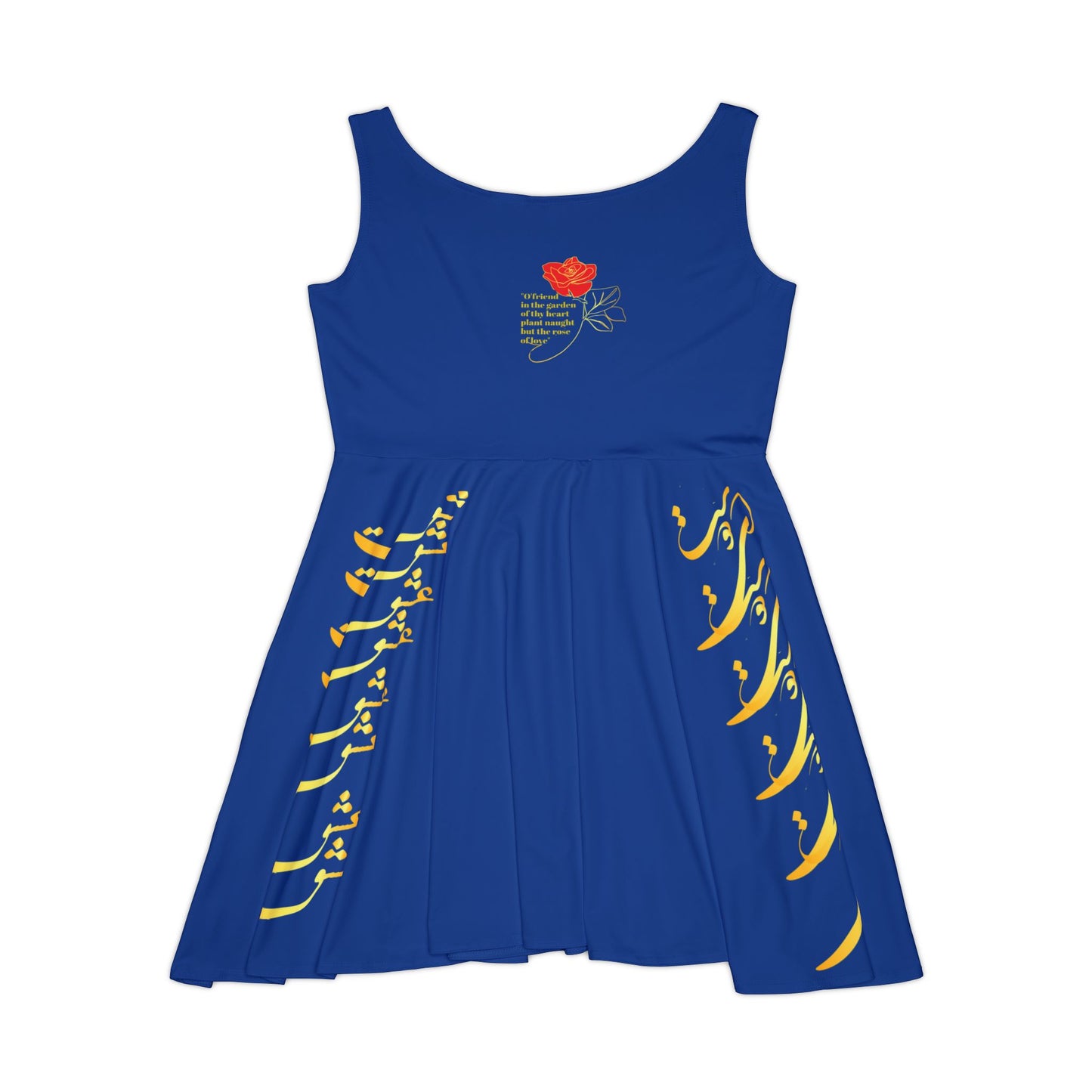 PERSIAN CALLIGRAPHY SKATER DRESS | ای دوست، در روضهی قلب جز گل عشق مکار
