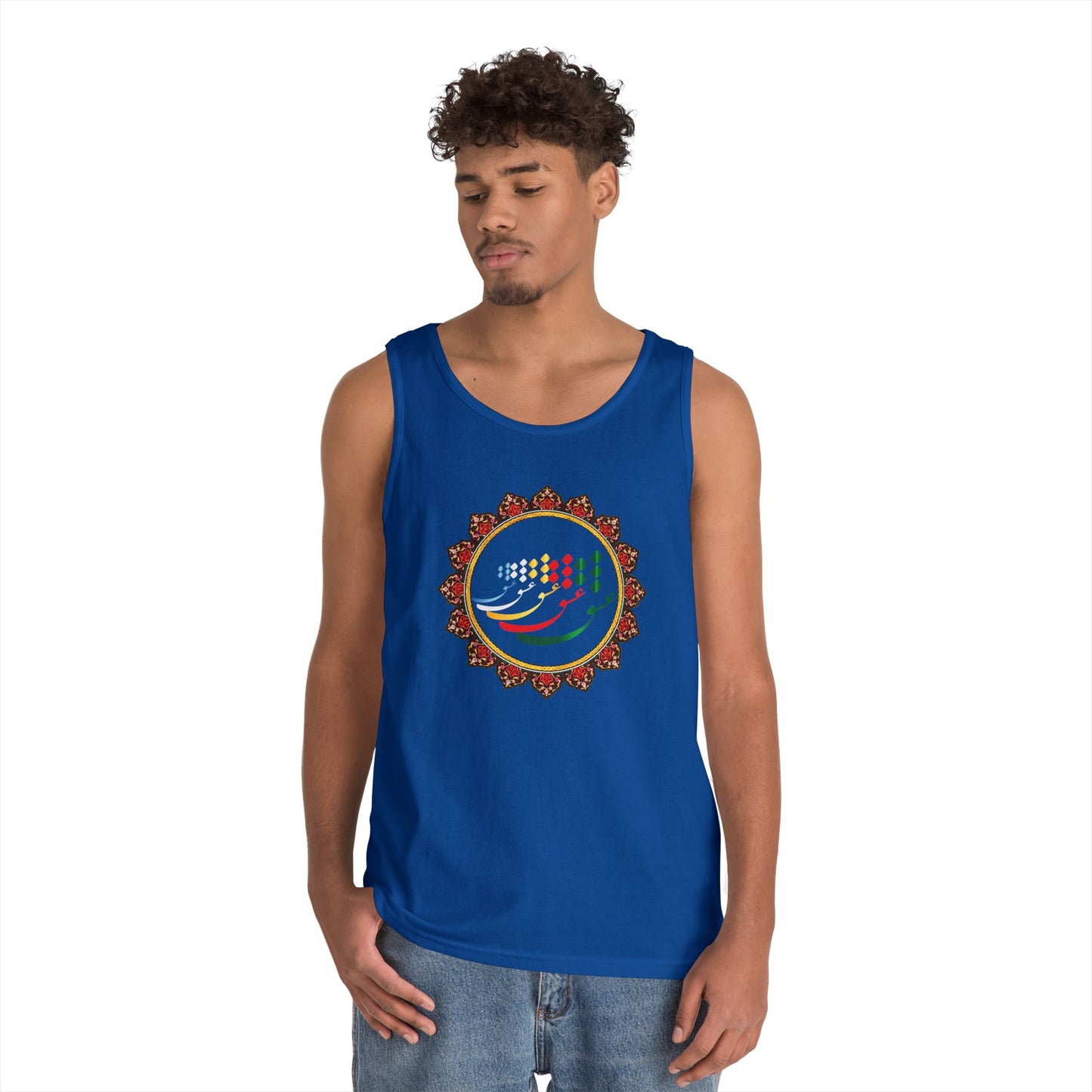 FARSI CALLIGRAPHY COTTON TANK TOP عشق