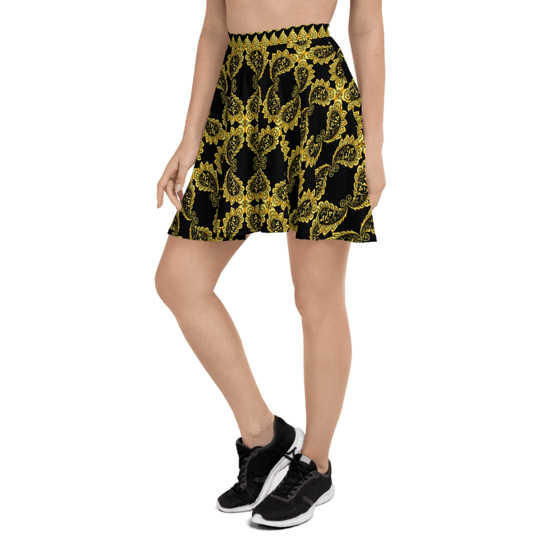 PERSIAN POETRY SKATER SKIRT – SOFT, STRETCHY & CUSTOMIZABLE او هر روز در چشم ما خوشتر میشود