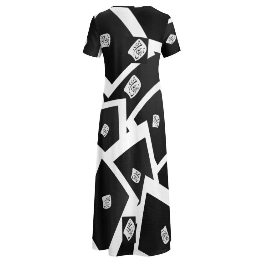 ROUND NECK SHORT SLEEVE DRESS