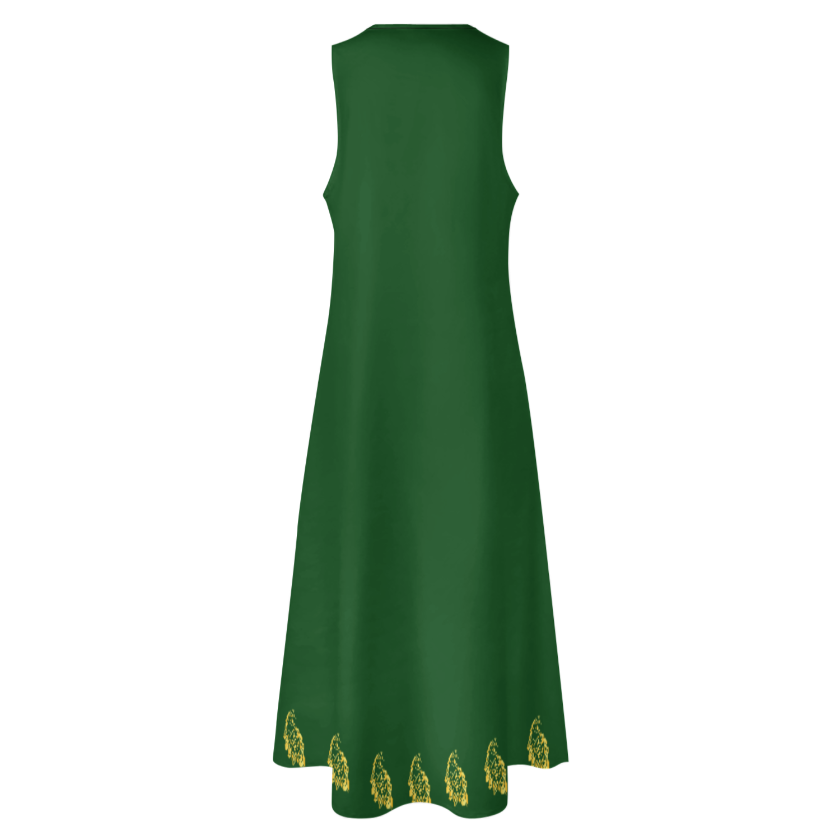PERSIAN CALLIGRAPHY LOVE HICH MAXI DRESS