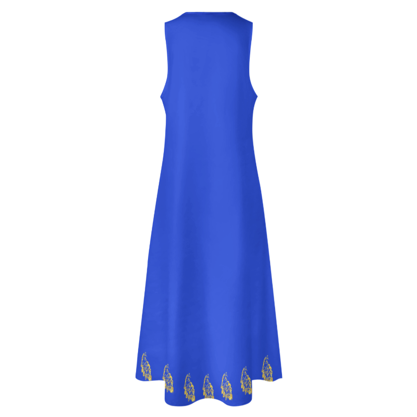 PERSIAN CALLIGRAPHY LOVE HICH MAXI DRESS