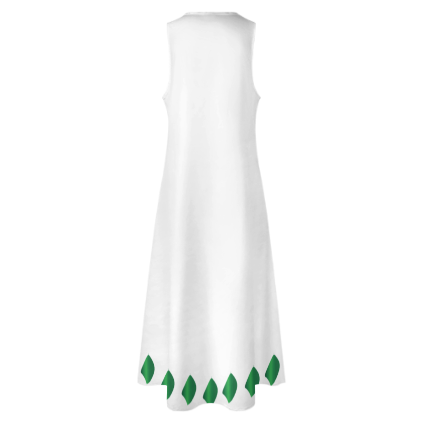 RUMI PERSIAN CALLIGRAPHY SLEEVELESS ANKLE-LENGTH DRESS من هو کشیدم هو مرا