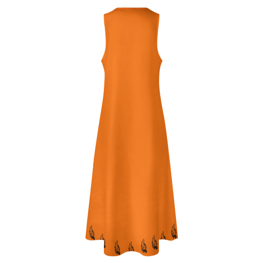 PERSIAN CALLIGRAPHY LOVE HICH MAXI DRESS