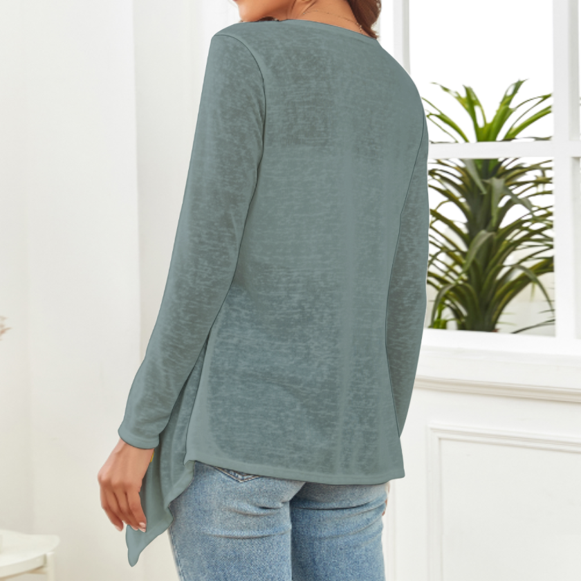 WOMEN’S DROP SHOULDER OPEN SHIRT باید که جمله جان شوی تا لایق جانان شوی
