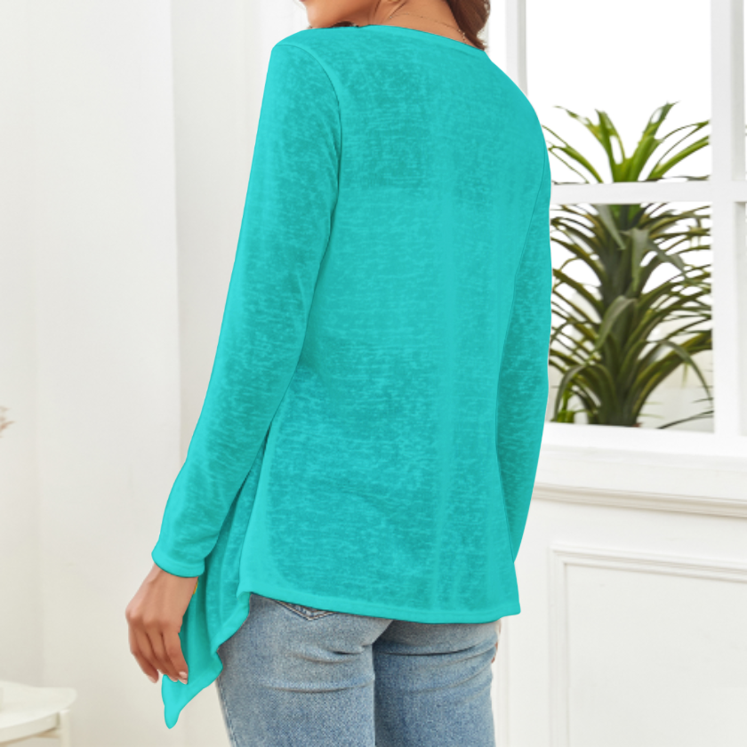 LONG SLEEVE DROP SHOULDER OPEN SHIRT