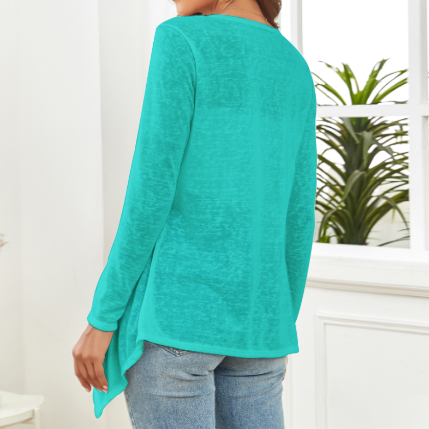 WOMEN’S DROP SHOULDER OPEN SHIRT باید که جمله جان شوی تا لایق جانان شوی
