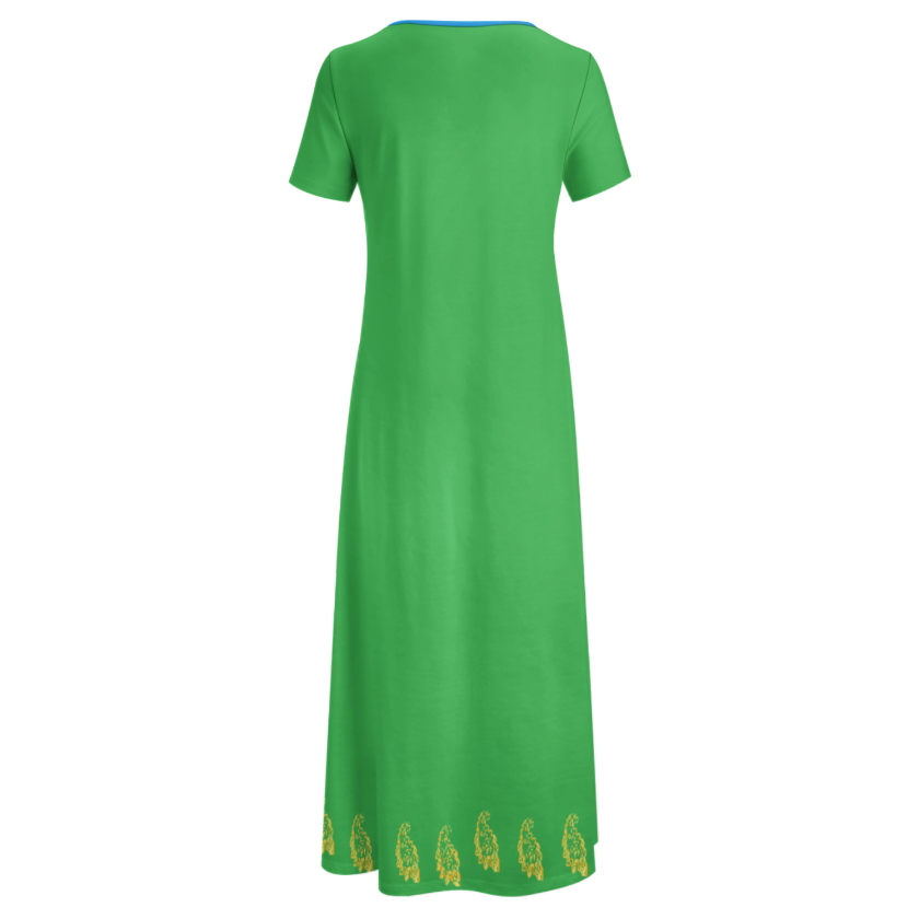 PERSIAN CALLIGRAPHY LOVE HICH MAXI DRESS