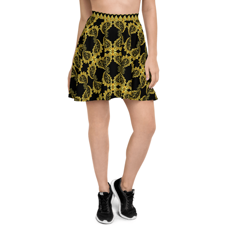 PERSIAN POETRY SKATER SKIRT – SOFT, STRETCHY & CUSTOMIZABLE او هر روز در چشم ما خوشتر میشود