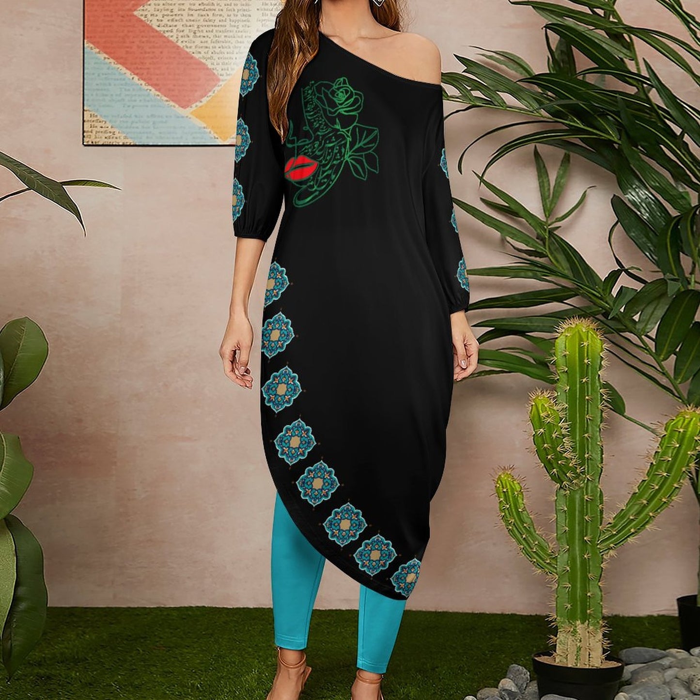 DIAGONAL SHOULDER TWO-PIECE SET – تو را باید مثل گل نوازش کرد و بوسید