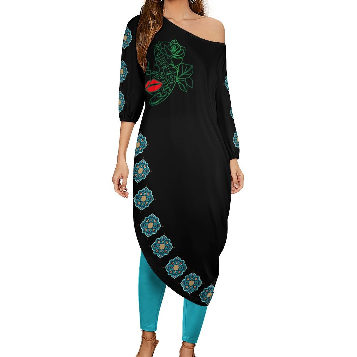 DIAGONAL SHOULDER TWO-PIECE SET – تو را باید مثل گل نوازش کرد و بوسید