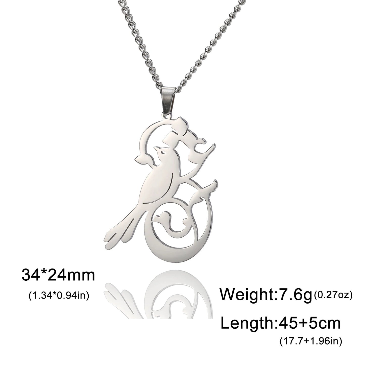PERSIAN BIRDIE LOVE PENDANT NECKLACE