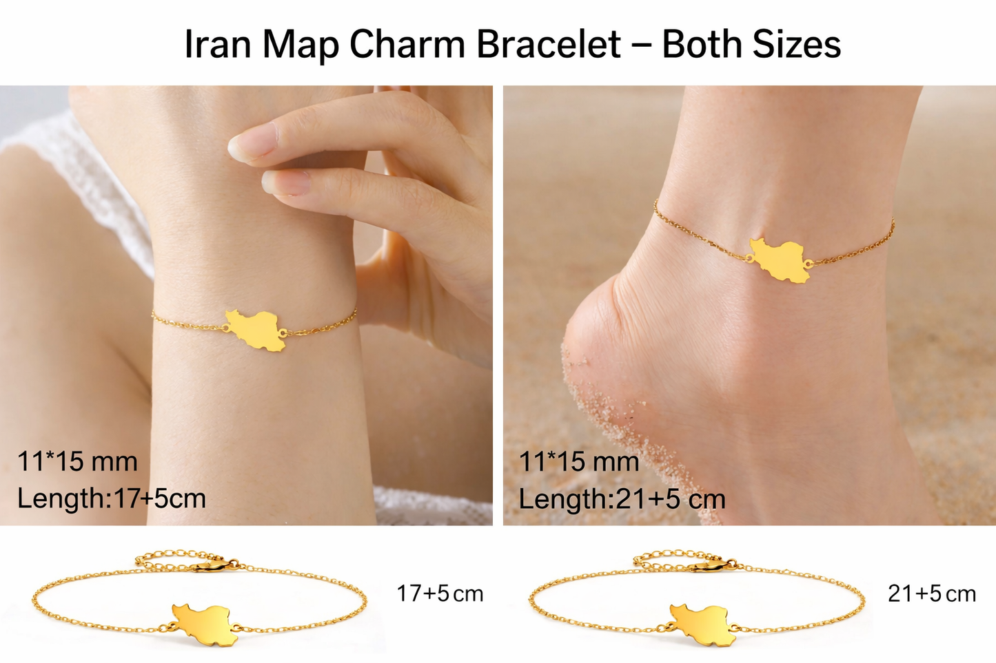 IRAN MAP BRACELET