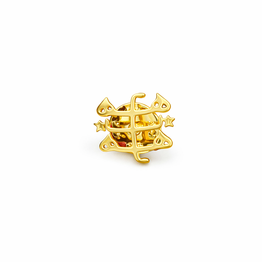 BADGE ÉPINGLE SYMBOLE BAHÁ’Í – BROCHE ÉTOILE À NEUF BRANCHES PLUS GRAND NOM