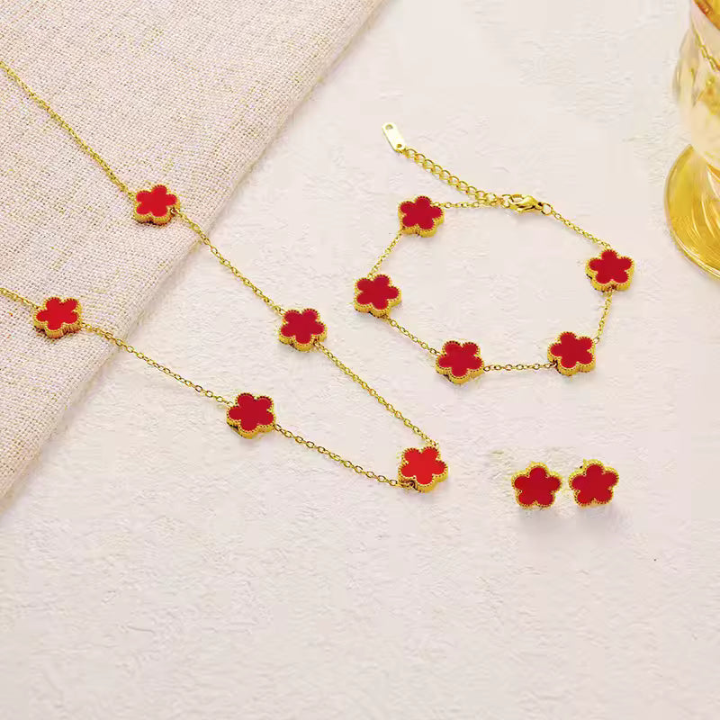 PLUM BLOSSOM JEWELRY SET