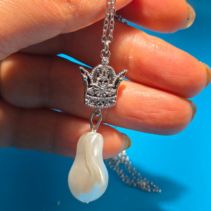 PERSIAN ROYAL CROWN PEARL NECKLACE